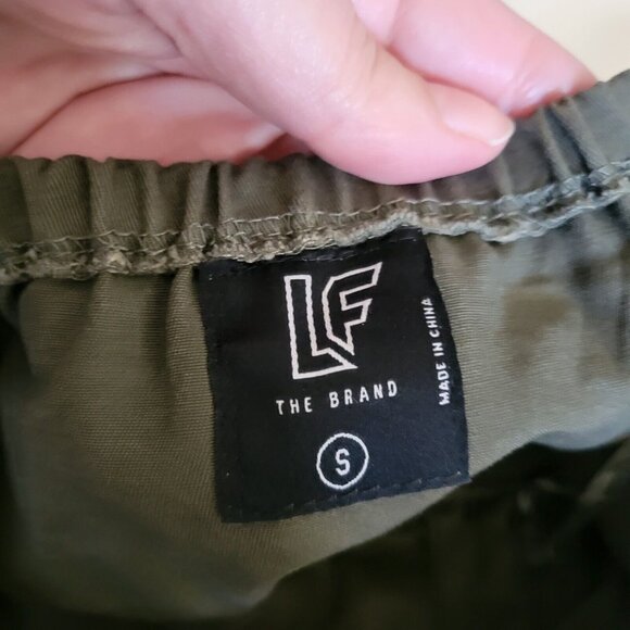LF The Brand Army Green Graphic Print Bandeau Tube Top Small - Picture 3 of 10